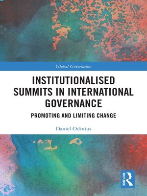 cover image of Institutionalised Summits in International Governance